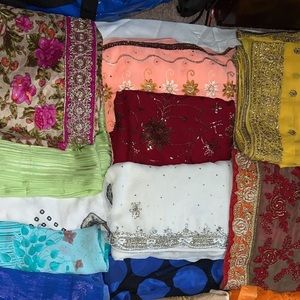 Traditional Indian wear sarees.